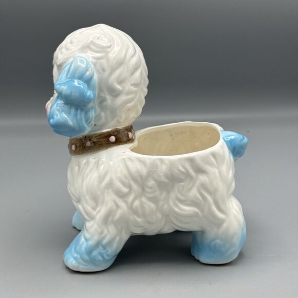 1961 Inarco E403 Blue Sheep Lamb Puppy Planter Japan Nursery Anthropomorphic - Picture 6 of 14